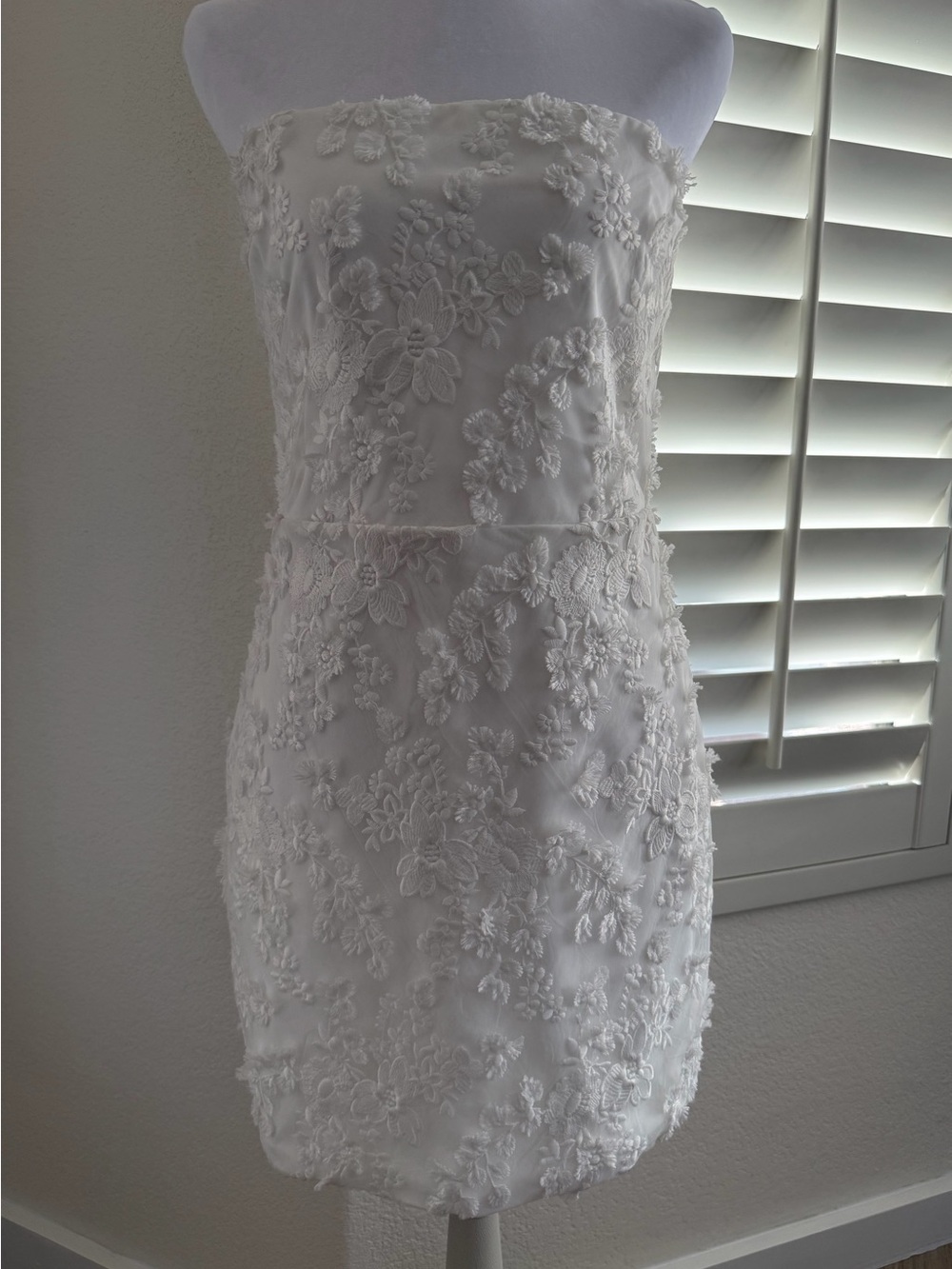 Altar'd State Floral Embroidered Strapless Dress